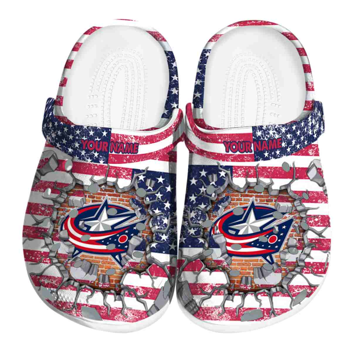 footwearmerch columbus blue jackets nhl sport crocs crocband clogs shoes comfortable for men women and kids hkdmm