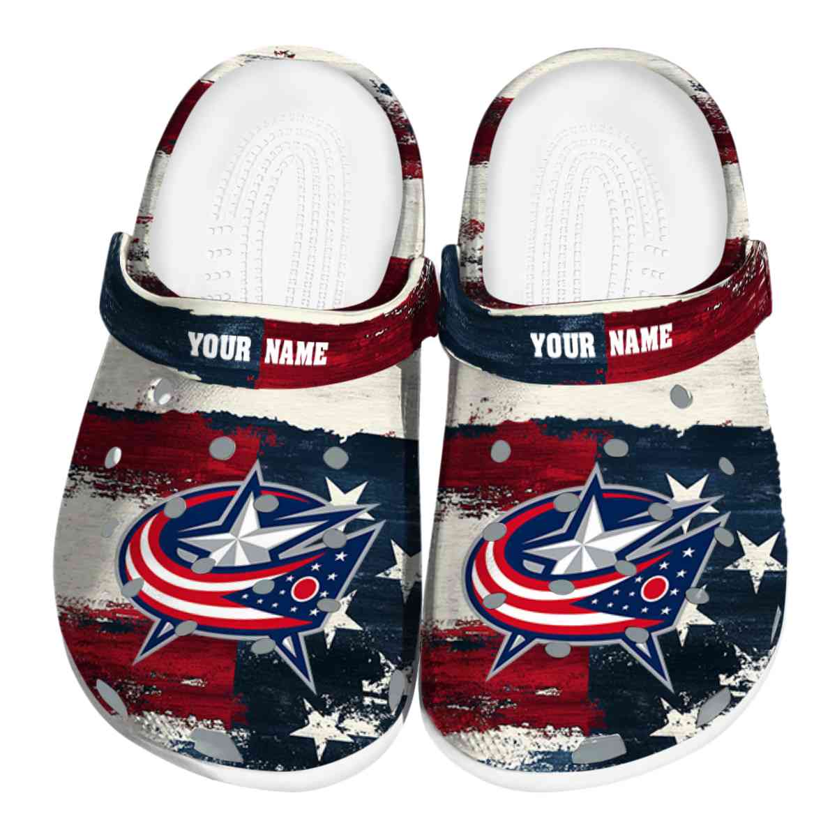 footwearmerch columbus blue jackets nhl sport crocs crocband clogs shoes comfortable for men women and kids kwxzz