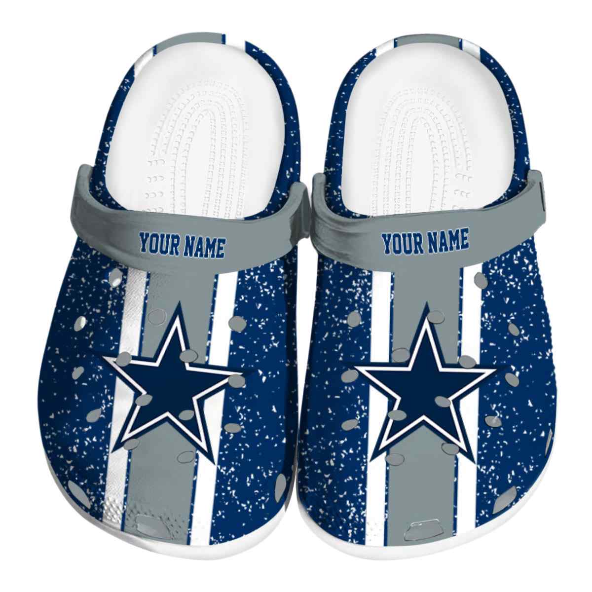 footwearmerch dallas cowboys nfl sport crocs crocband clogs shoes comfortable for men women and kids 2lscr