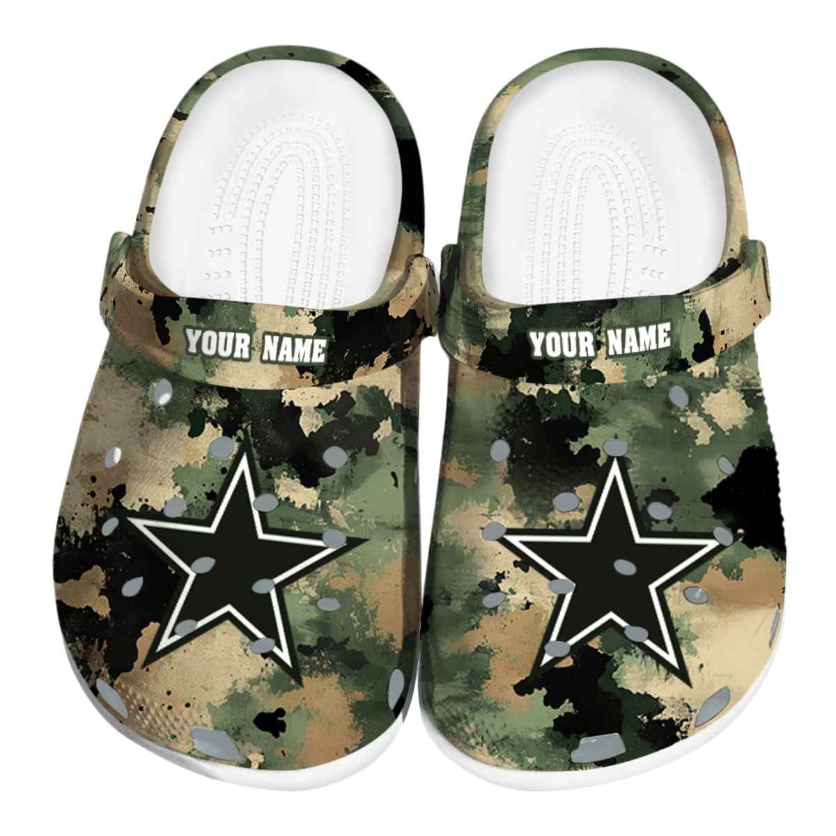 footwearmerch dallas cowboys nfl sport crocs crocband clogs shoes comfortable for men women and kids 5btfl