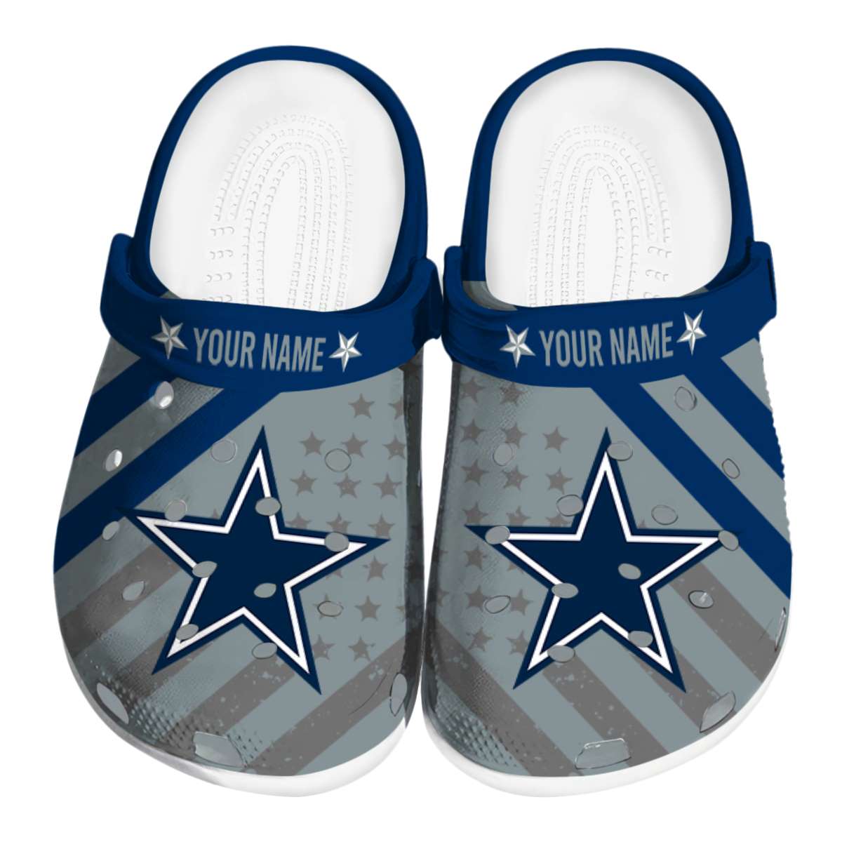 footwearmerch dallas cowboys nfl sport crocs crocband clogs shoes comfortable for men women and kids aktyd
