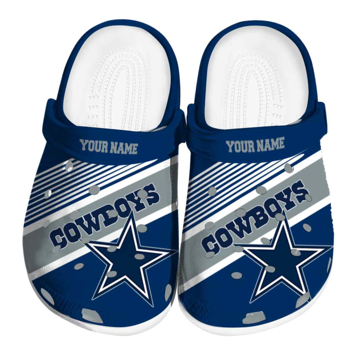 footwearmerch dallas cowboys nfl sport crocs crocband clogs shoes comfortable for men women and kids cuocy