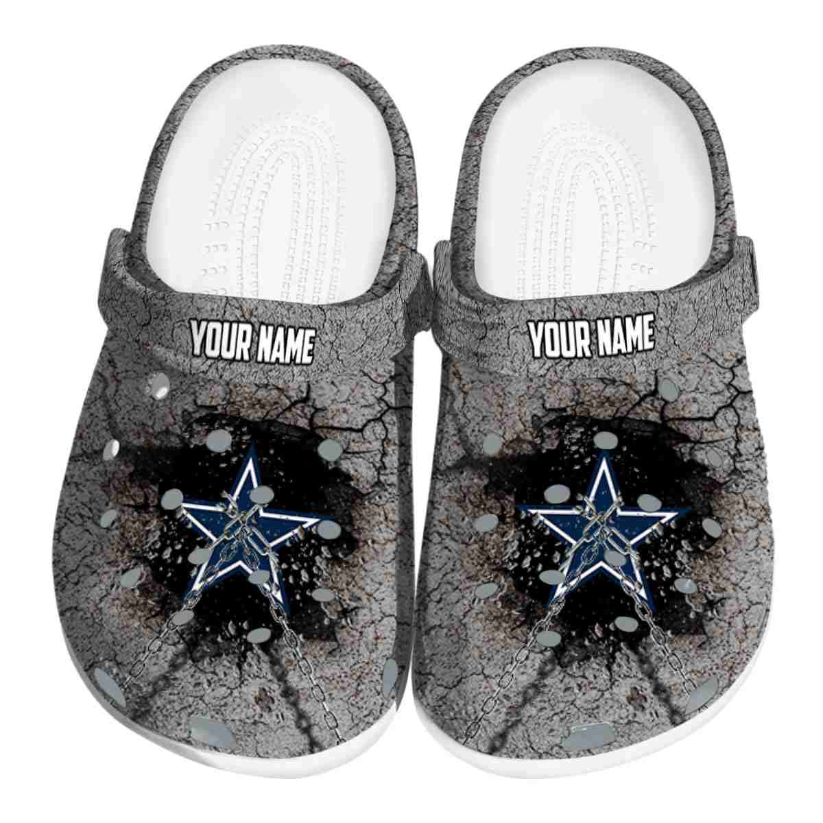 footwearmerch dallas cowboys nfl sport crocs crocband clogs shoes comfortable for men women and kids eqa0z
