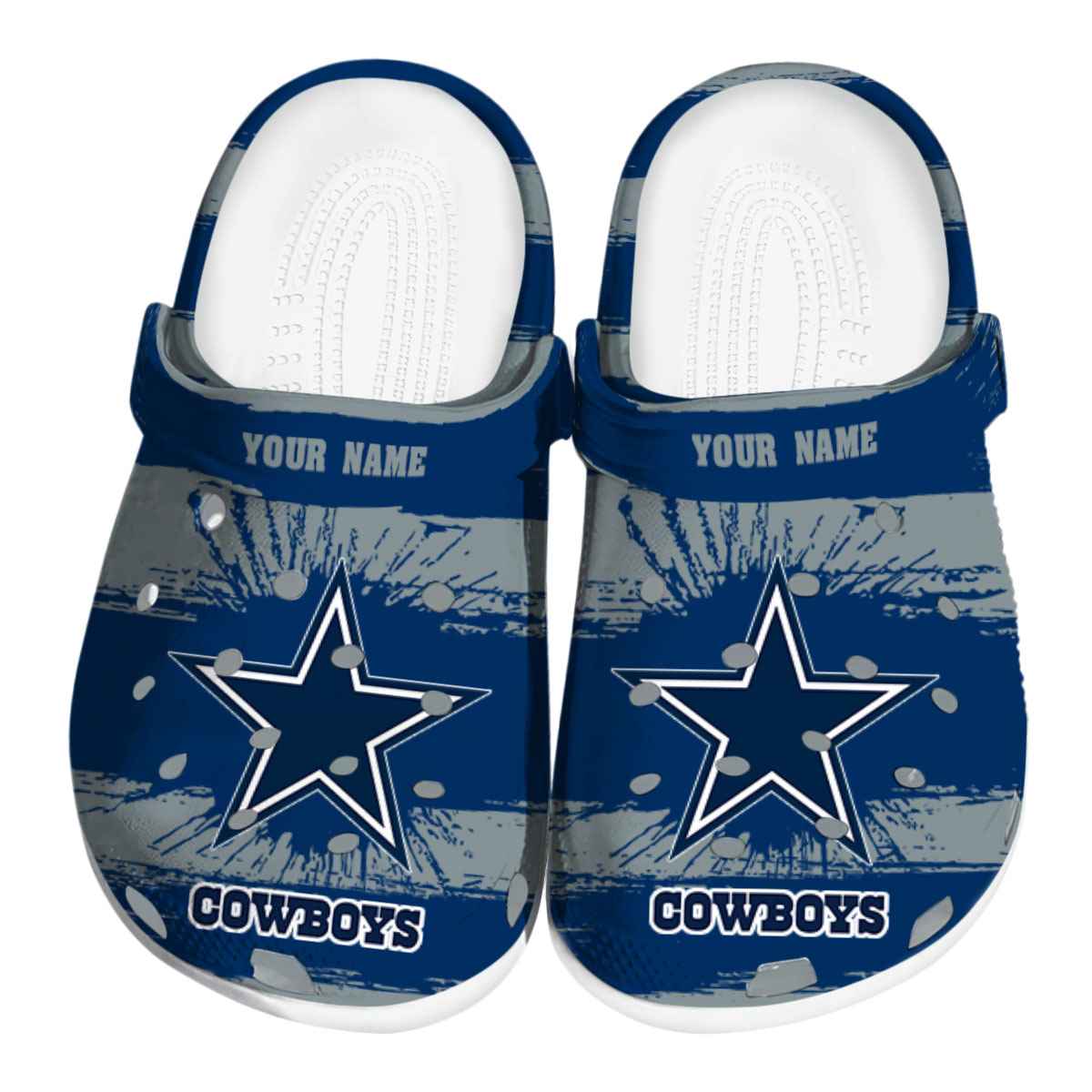 footwearmerch dallas cowboys nfl sport crocs crocband clogs shoes comfortable for men women and kids f0vit