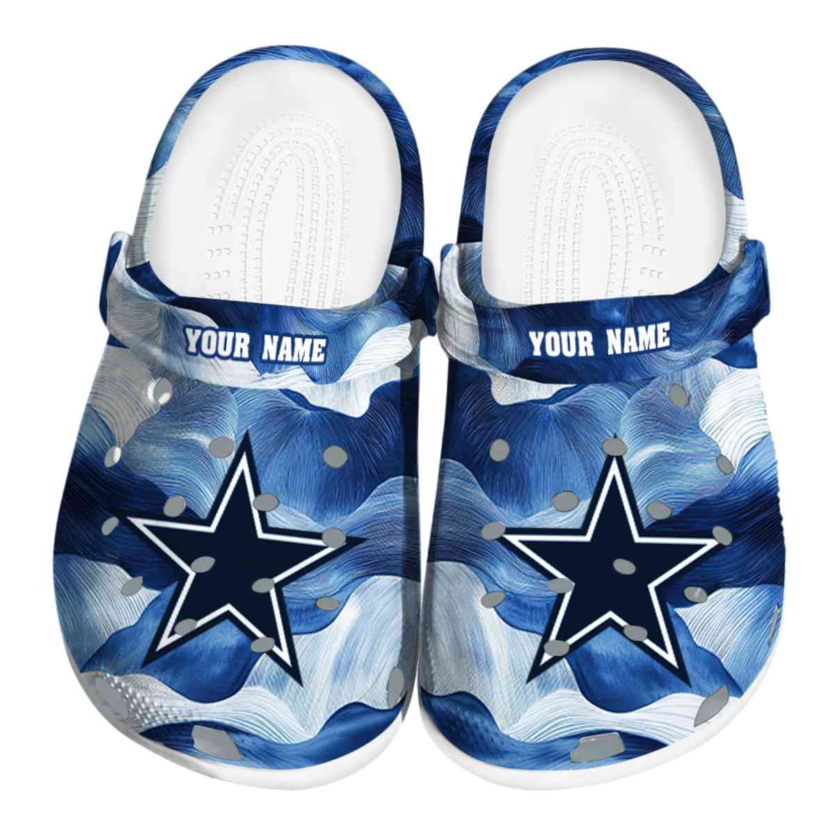 footwearmerch dallas cowboys nfl sport crocs crocband clogs shoes comfortable for men women and kids fey98