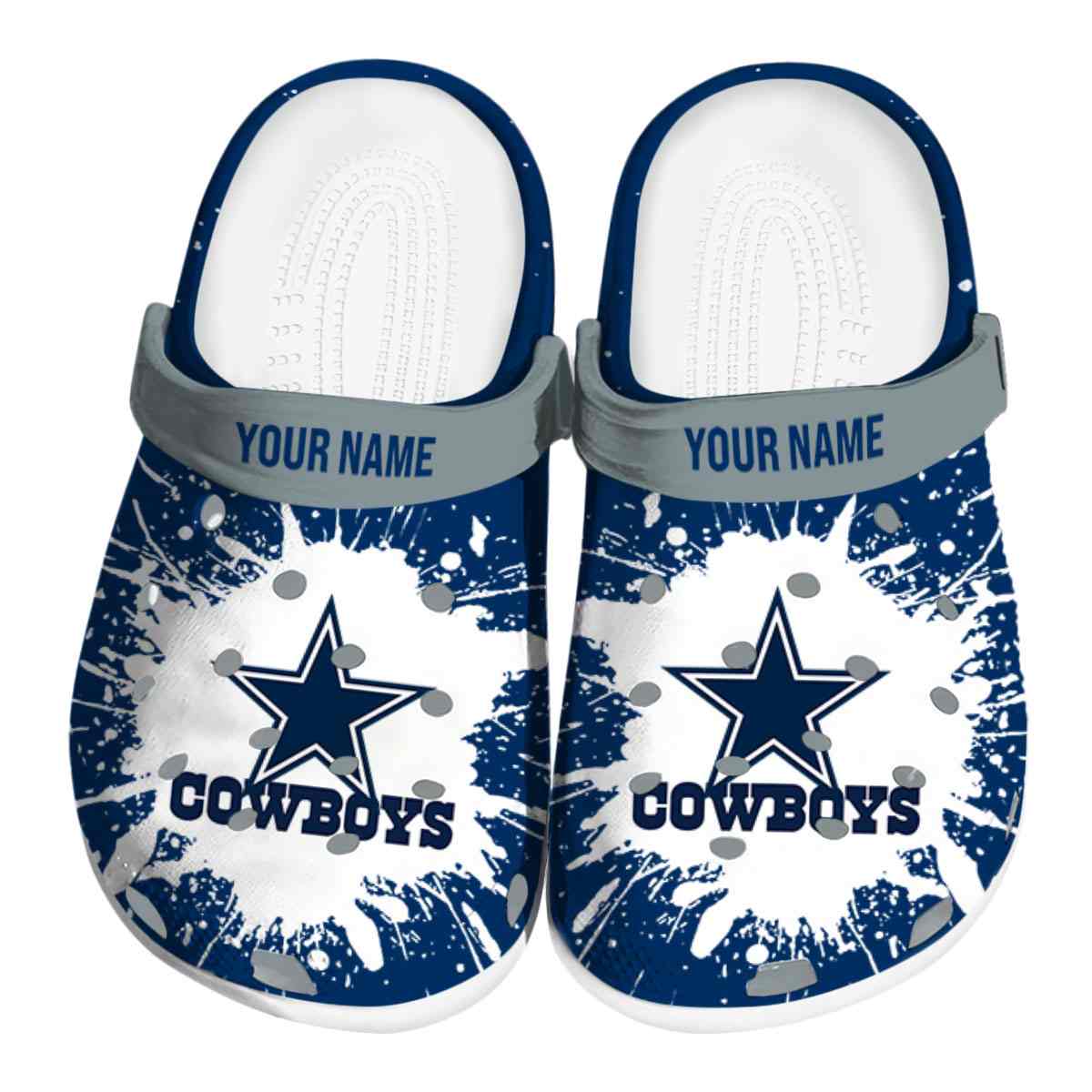 footwearmerch dallas cowboys nfl sport crocs crocband clogs shoes comfortable for men women and kids frm56