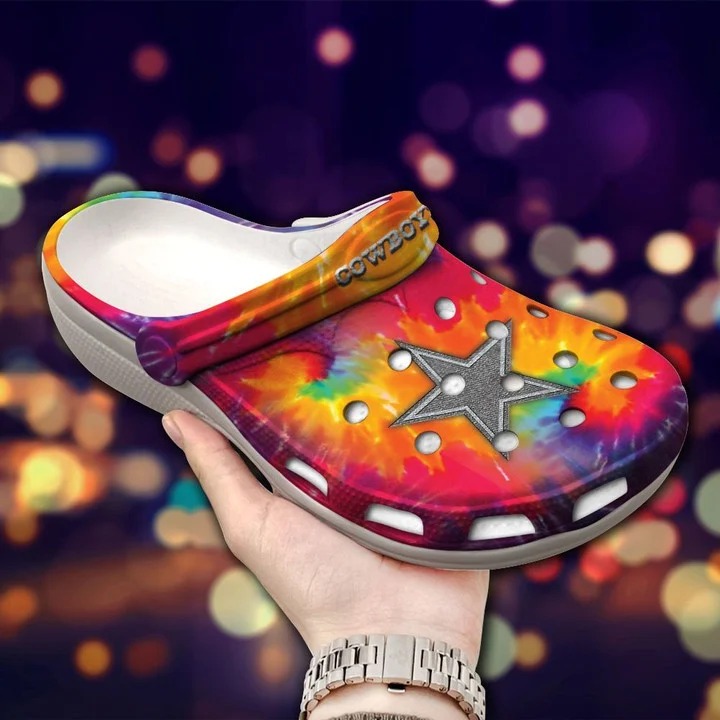 footwearmerch dallas cowboys nfl sport crocs crocband clogs shoes comfortable for men women and kids iwwwi