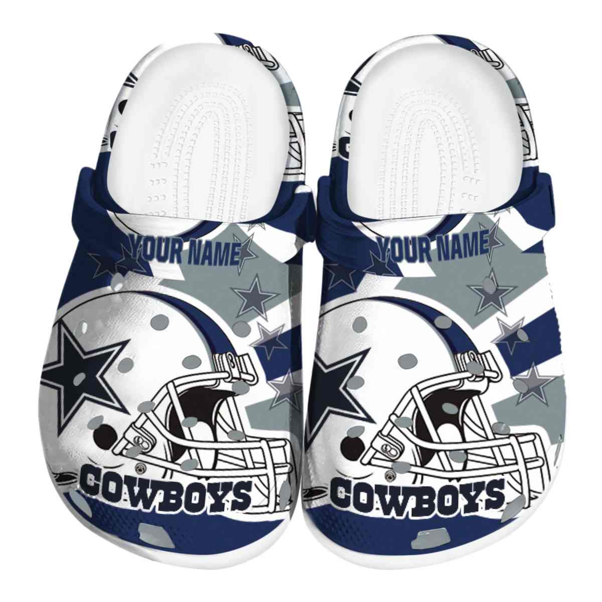 footwearmerch dallas cowboys nfl sport crocs crocband clogs shoes comfortable for men women and kids lfyk5