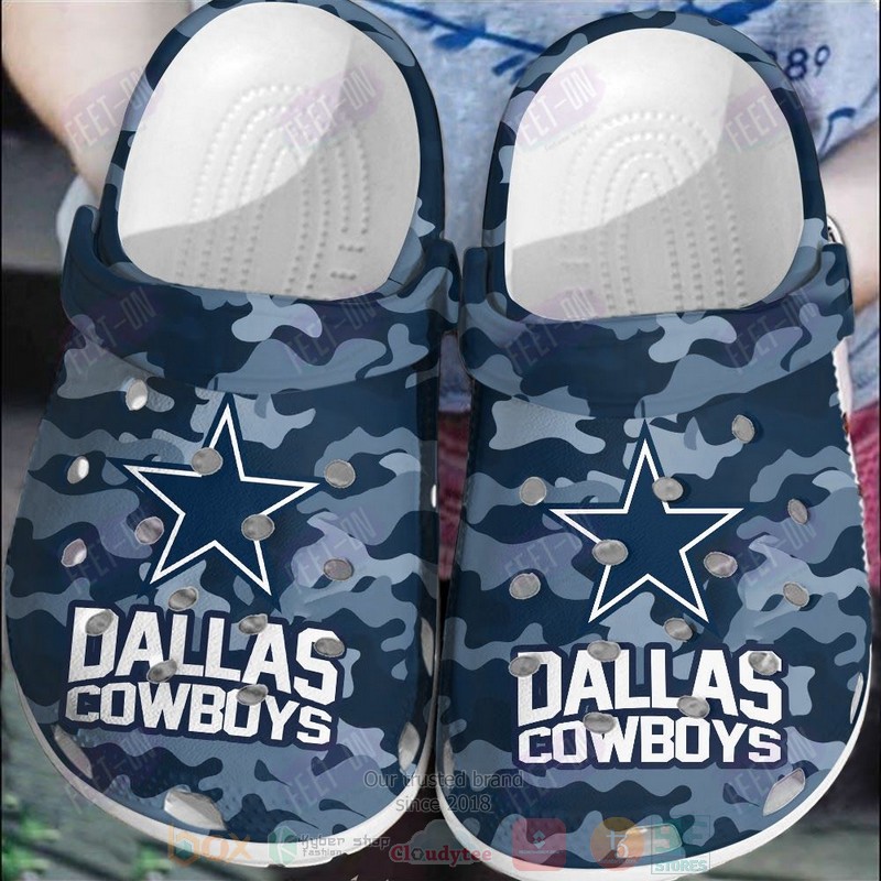 footwearmerch dallas cowboys nfl sport crocs crocband clogs shoes comfortable for men women and kids mft5o