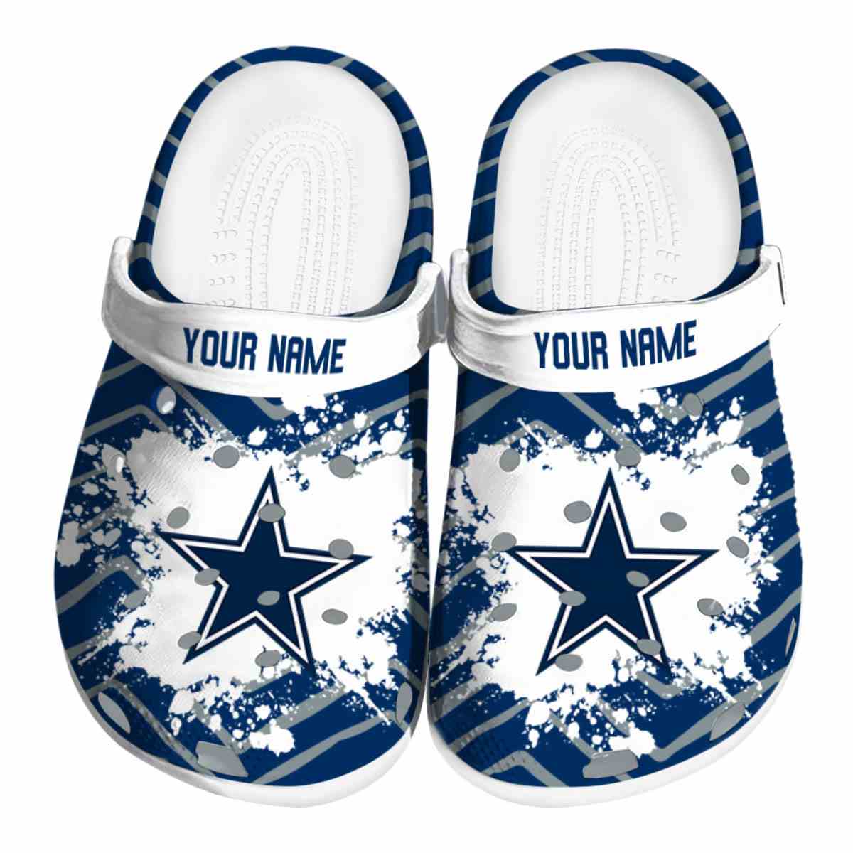 footwearmerch dallas cowboys nfl sport crocs crocband clogs shoes comfortable for men women and kids mxwqs