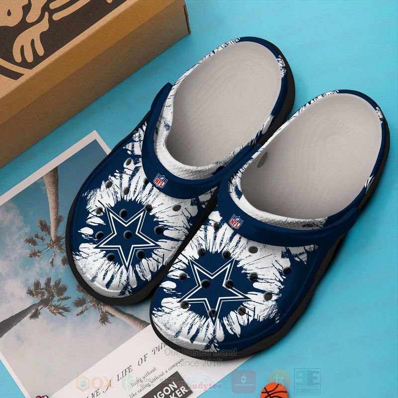 footwearmerch dallas cowboys nfl sport crocs crocband clogs shoes comfortable for men women and kids nml1z