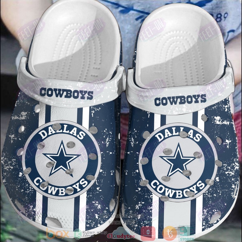 footwearmerch dallas cowboys nfl sport crocs crocband clogs shoes comfortable for men women and kids rm7ae
