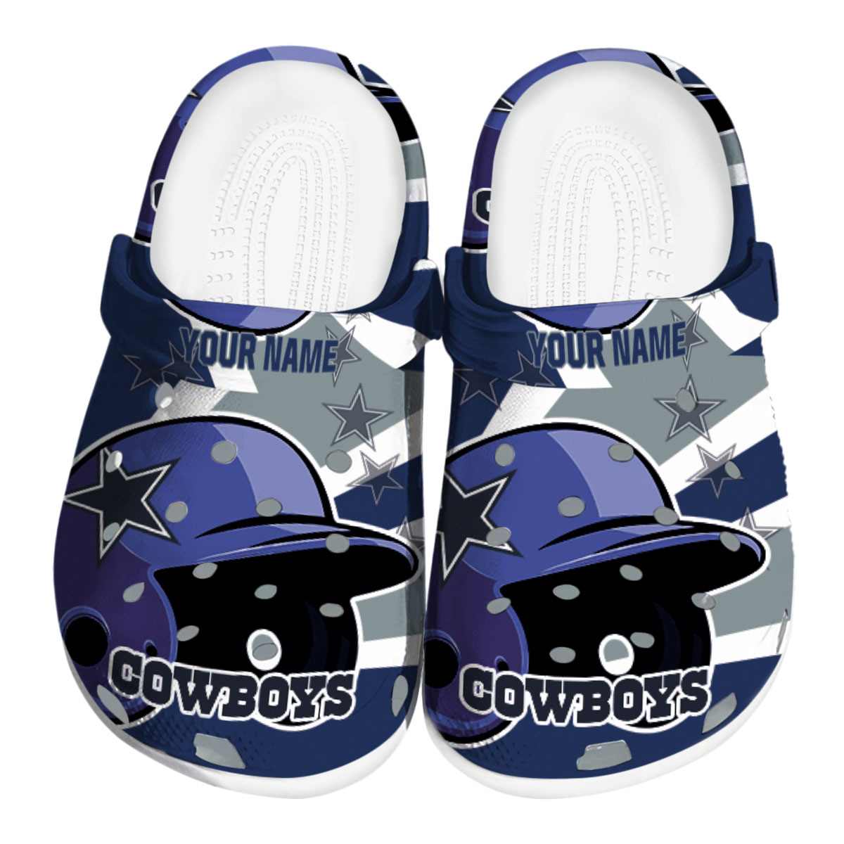 footwearmerch dallas cowboys nfl sport crocs crocband clogs shoes comfortable for men women and kids ylct5