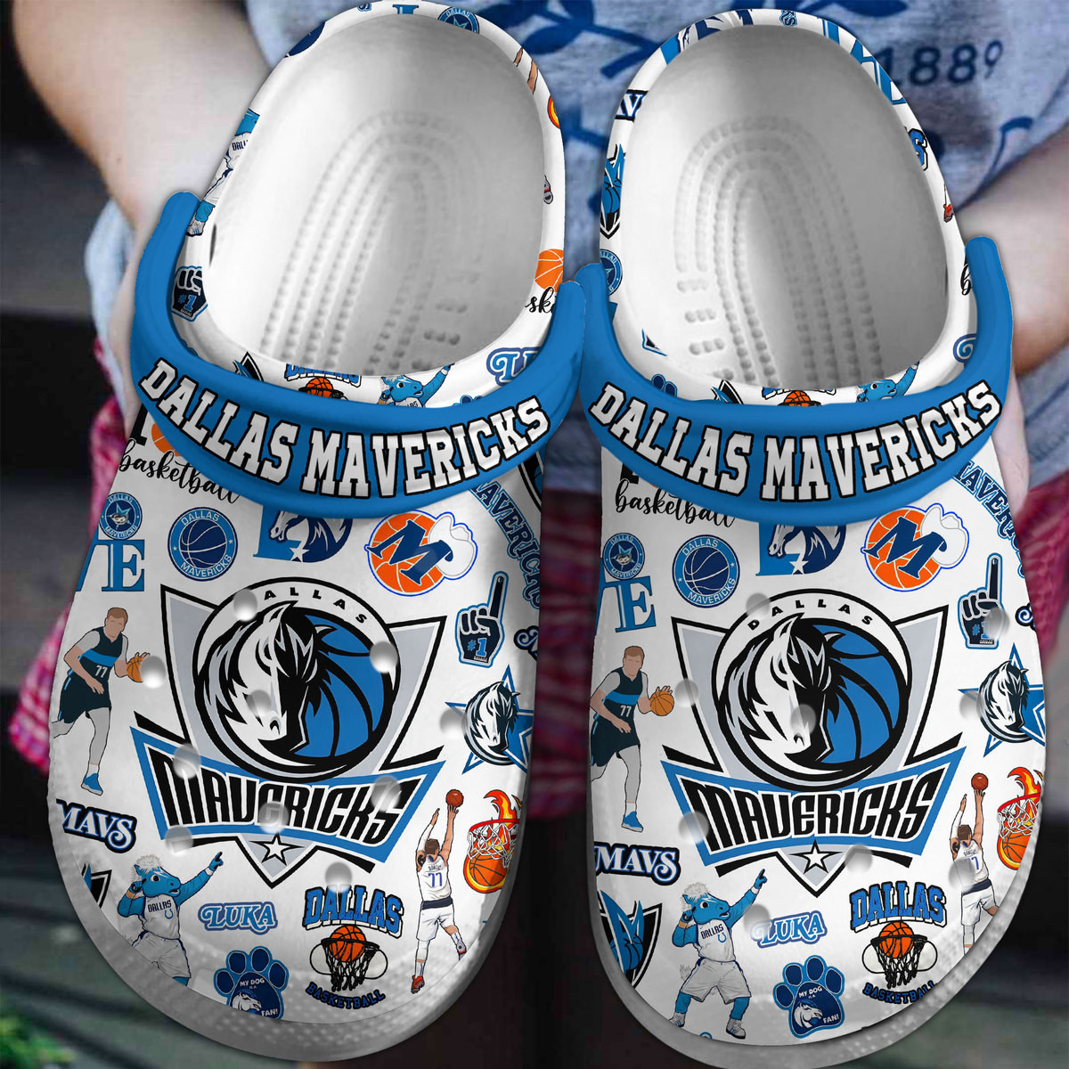 footwearmerch dallas mavericks nba sport crocs crocband clogs shoes comfortable for men women and kids esujc
