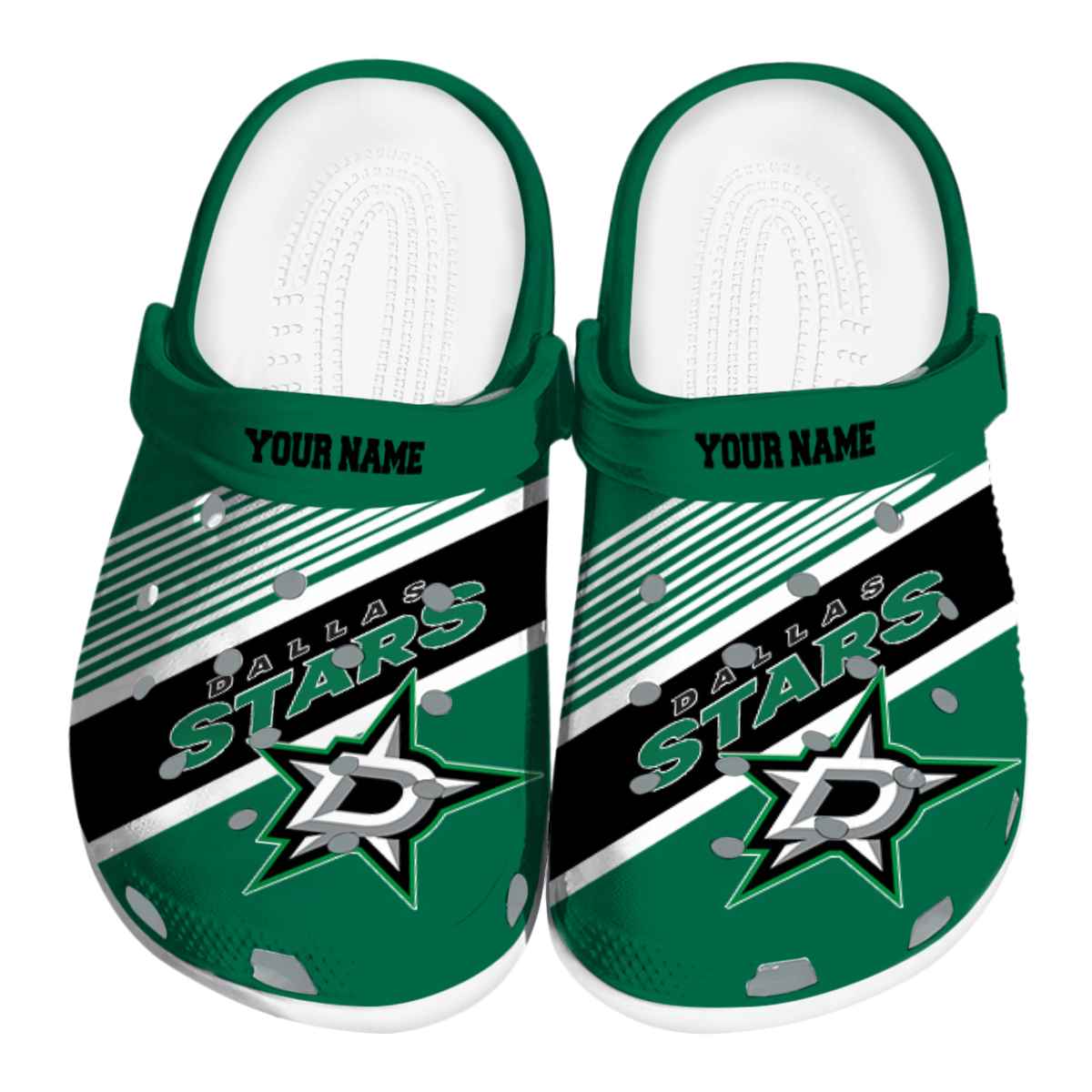 footwearmerch dallas stars nhl sport crocs crocband clogs shoes comfortable for men women and kids ara9x