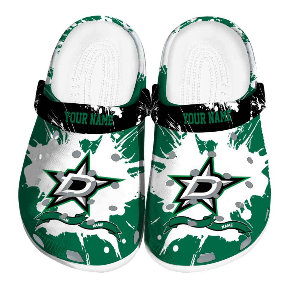 footwearmerch dallas stars nhl sport crocs crocband clogs shoes comfortable for men women and kids ax0nr