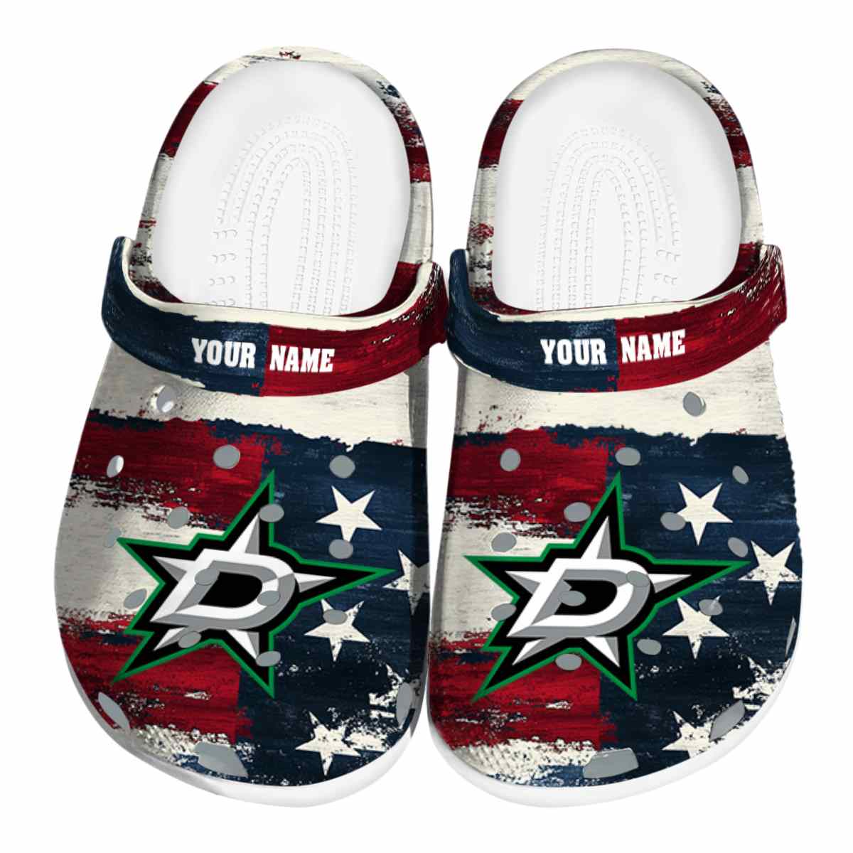footwearmerch dallas stars nhl sport crocs crocband clogs shoes comfortable for men women and kids zejkr