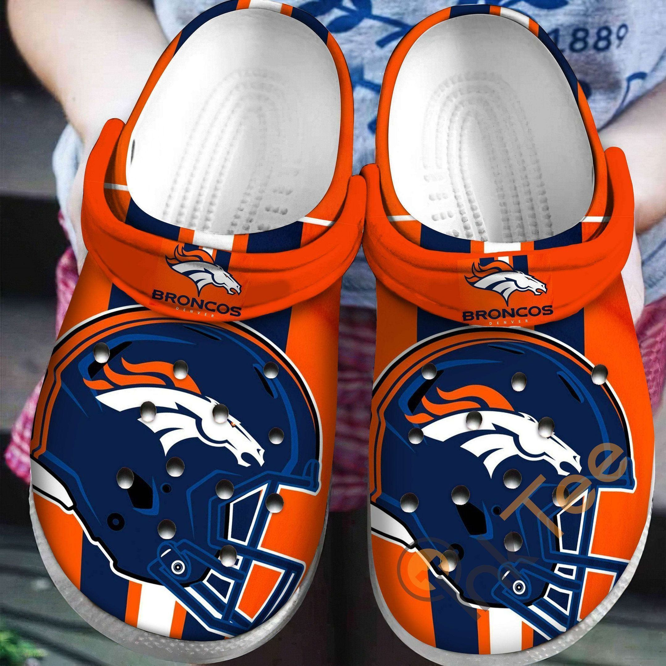 footwearmerch denver broncos nfl football helmet teams gift for fan rubber vvxsc