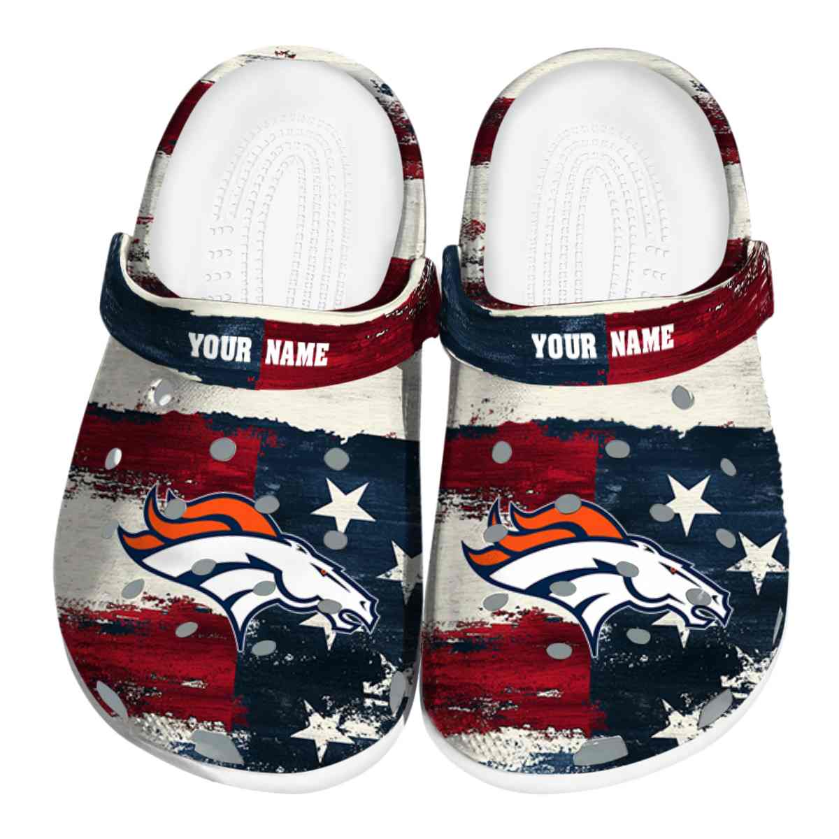 footwearmerch denver broncos nfl sport crocs crocband clogs shoes comfortable for men women and kids 1tgbr
