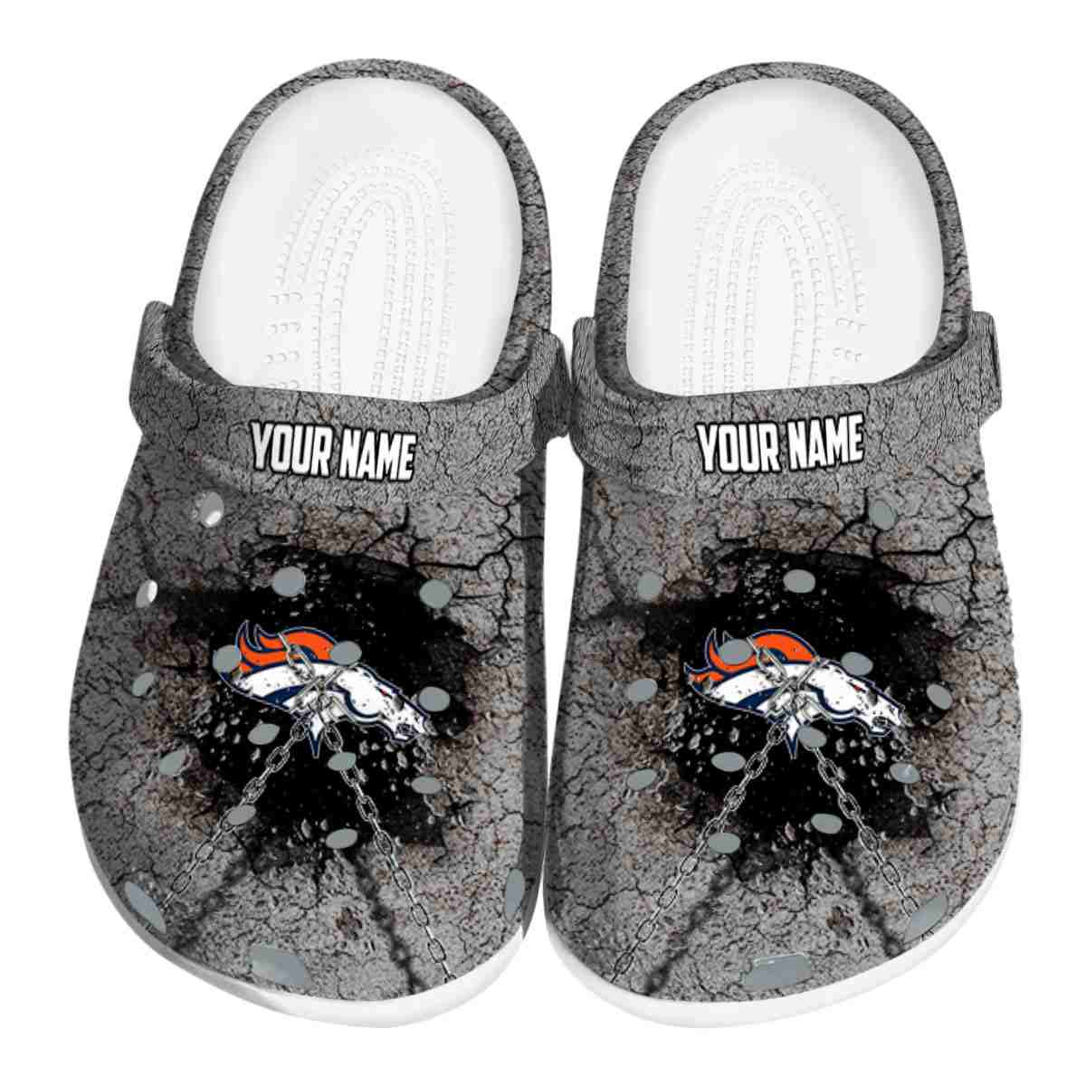 footwearmerch denver broncos nfl sport crocs crocband clogs shoes comfortable for men women and kids esisn