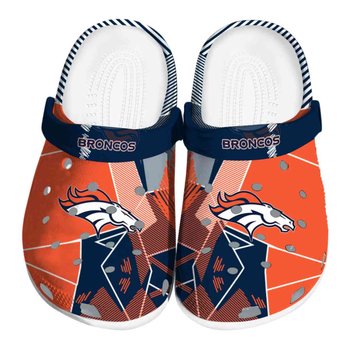 footwearmerch denver broncos nfl sport crocs crocband clogs shoes comfortable for men women and kids g8yni