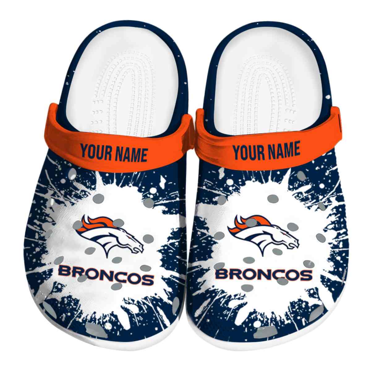 footwearmerch denver broncos nfl sport crocs crocband clogs shoes comfortable for men women and kids m5k5u