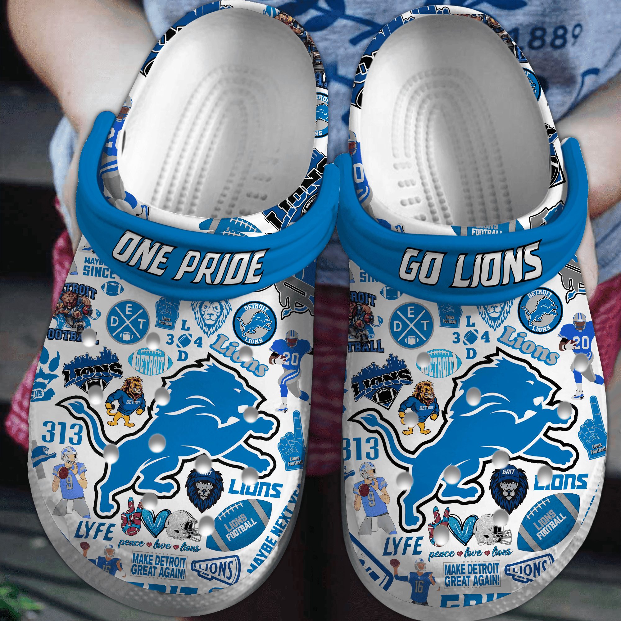 footwearmerch detroit lions nfl sport crocs crocband clogs shoes comfortable for men women and kids 9idsn