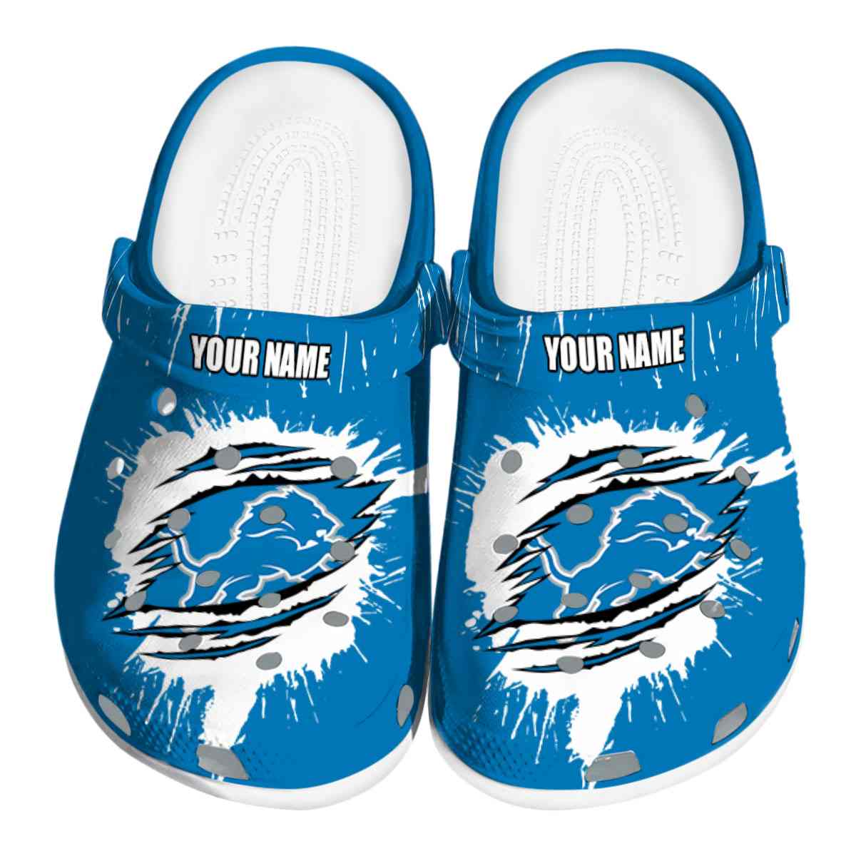 footwearmerch detroit lions nfl sport crocs crocband clogs shoes comfortable for men women and kids a3nsh