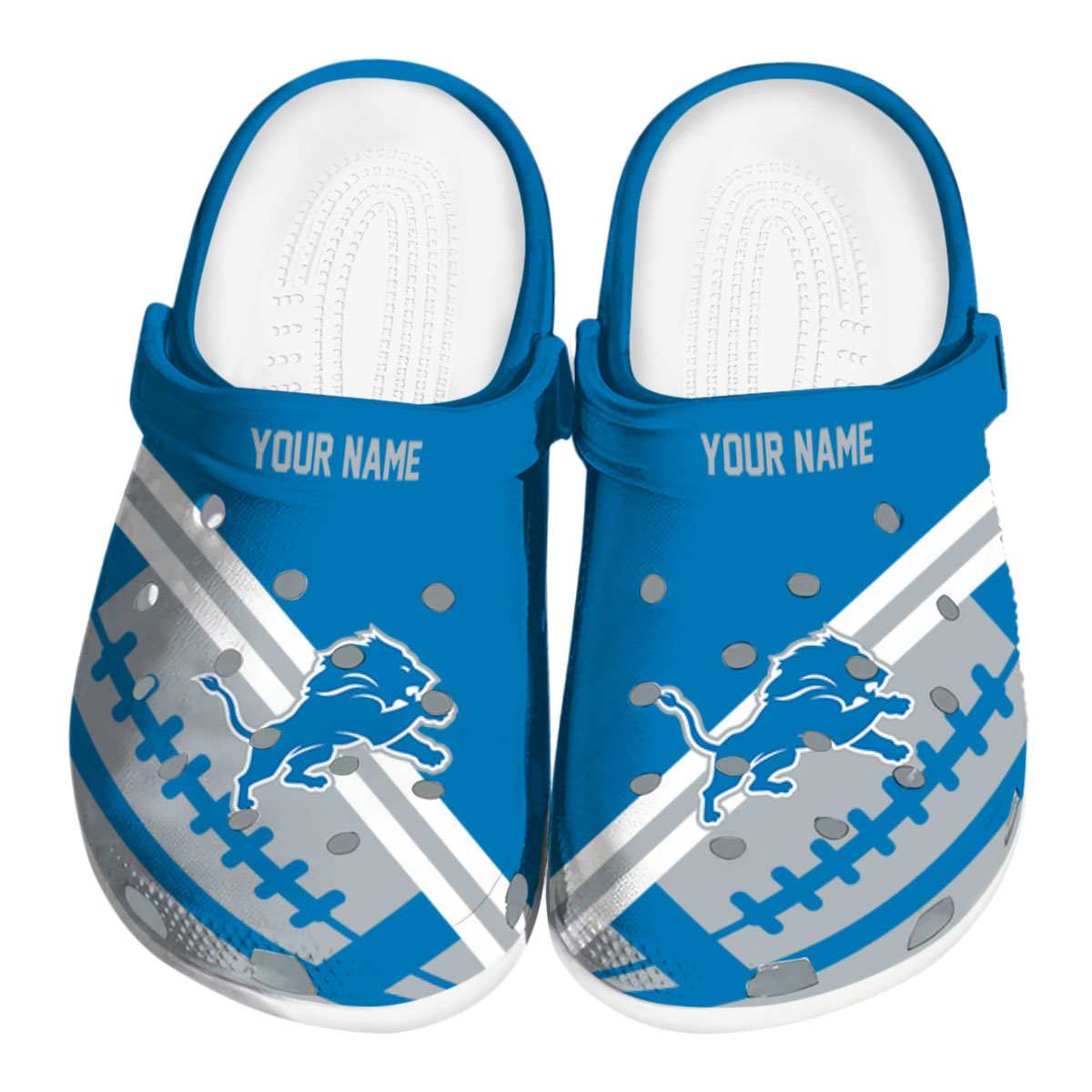 footwearmerch detroit lions nfl sport crocs crocband clogs shoes comfortable for men women and kids c6z0g