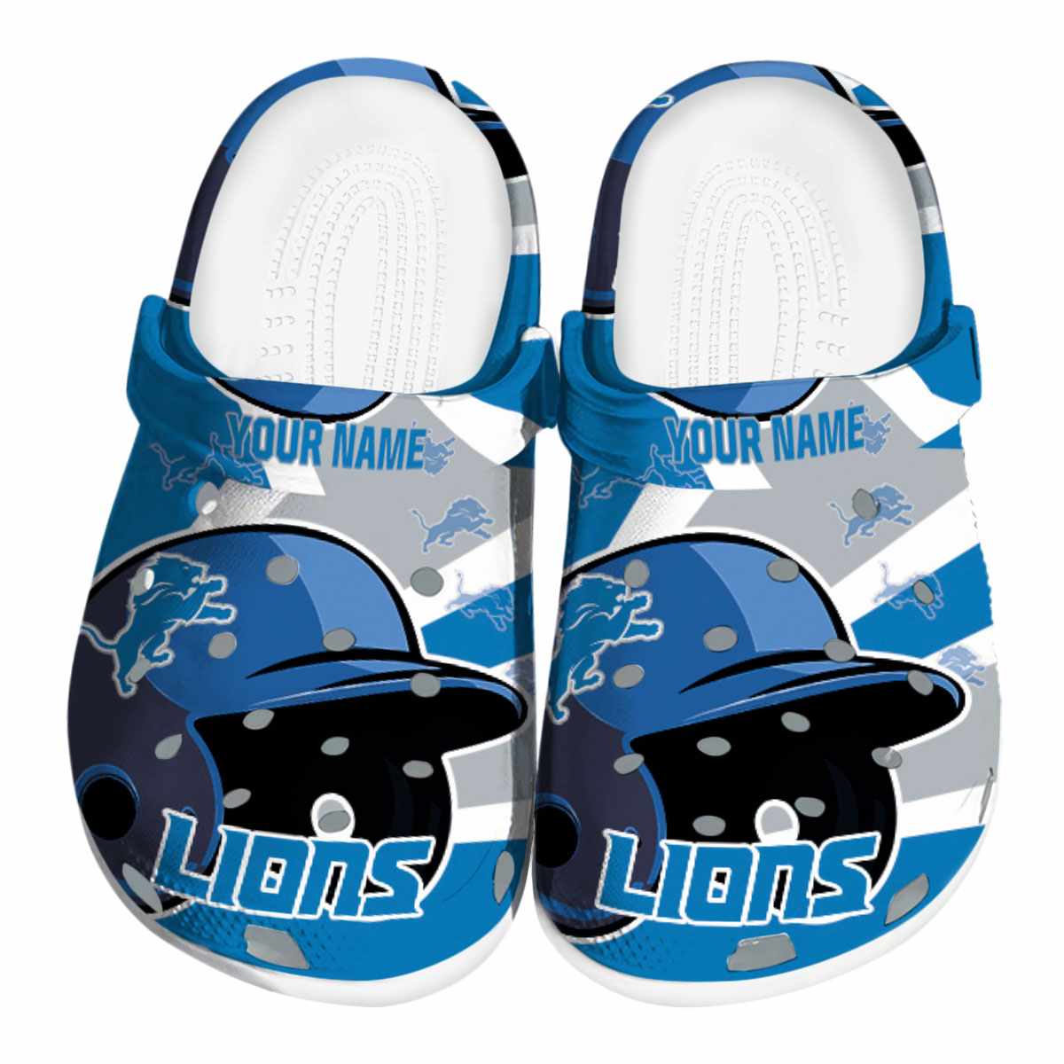 footwearmerch detroit lions nfl sport crocs crocband clogs shoes comfortable for men women and kids g2xll
