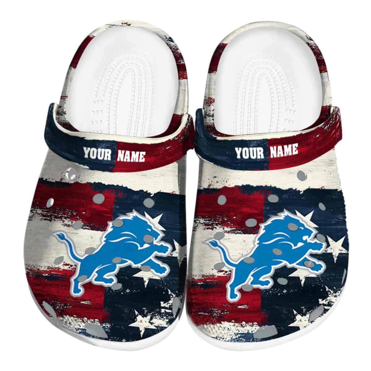 footwearmerch detroit lions nfl sport crocs crocband clogs shoes comfortable for men women and kids k5o2j