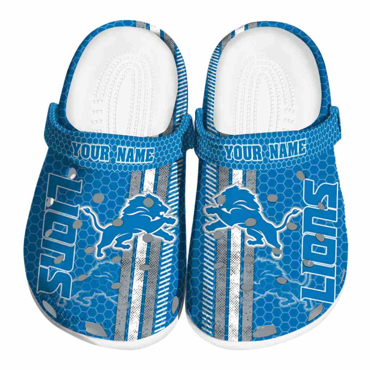 footwearmerch detroit lions nfl sport crocs crocband clogs shoes comfortable for men women and kids owwch