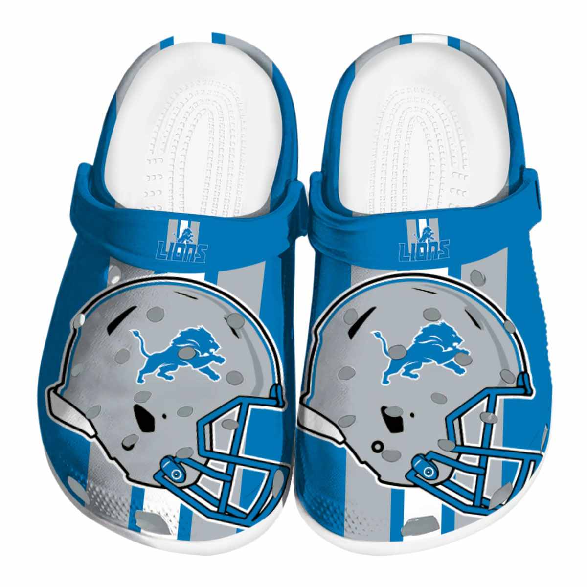 footwearmerch detroit lions nfl sport crocs crocband clogs shoes comfortable for men women and kids pfdib