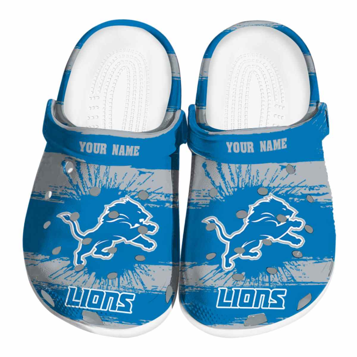 footwearmerch detroit lions nfl sport crocs crocband clogs shoes comfortable for men women and kids shgia