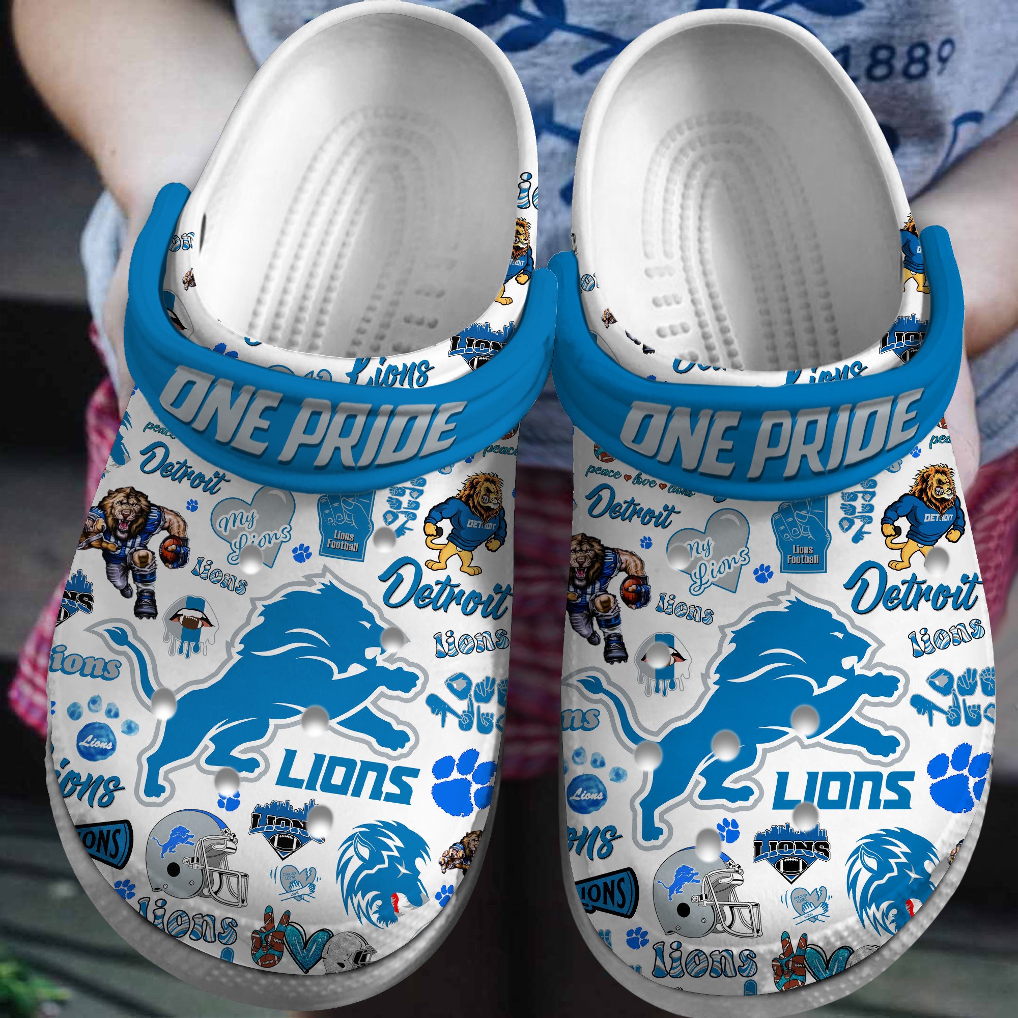 footwearmerch detroit lions nfl sport crocs crocband clogs shoes comfortable for men women and kids ufyti