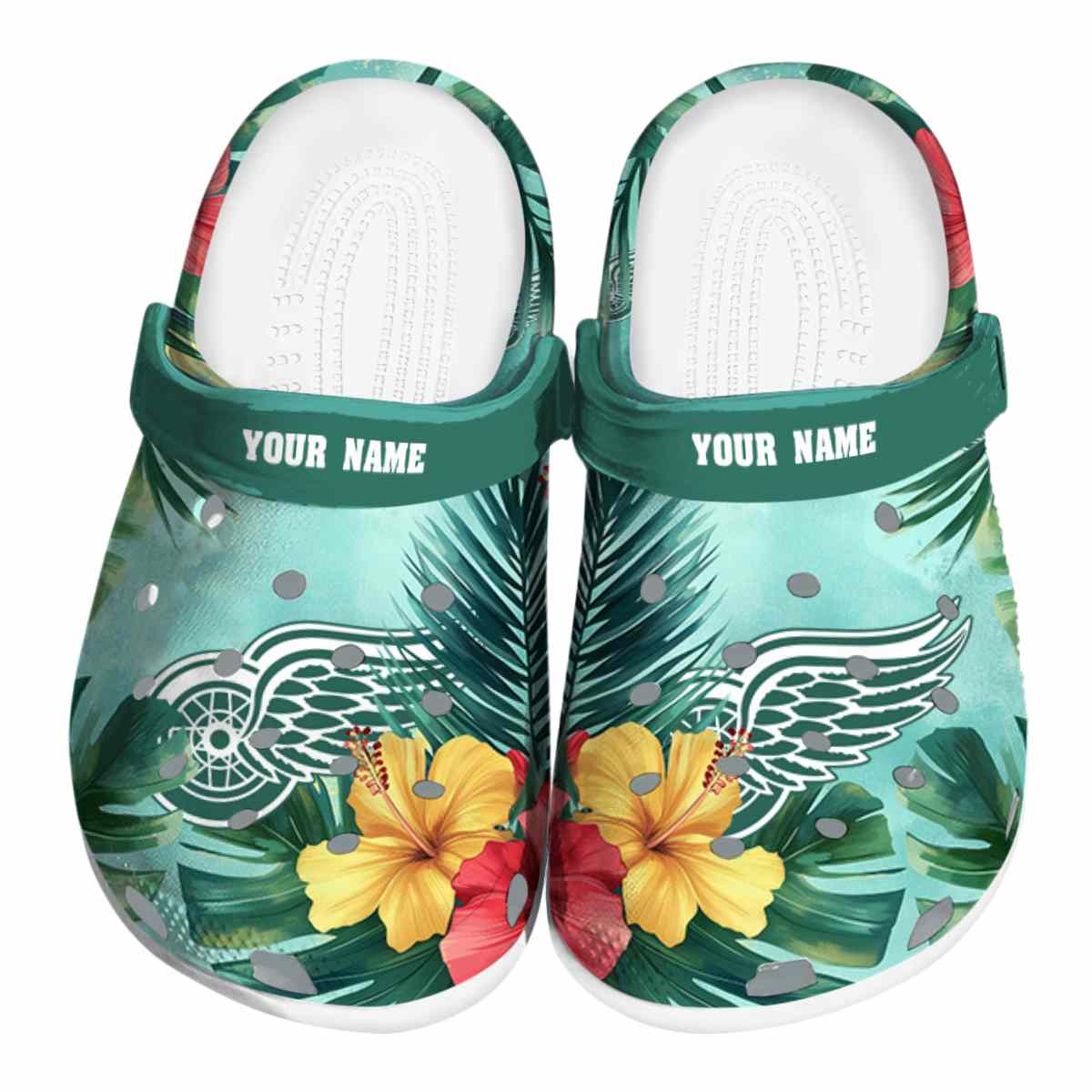 footwearmerch detroit red wings nhl sport crocs crocband clogs shoes comfortable for men women and kids 2rti8