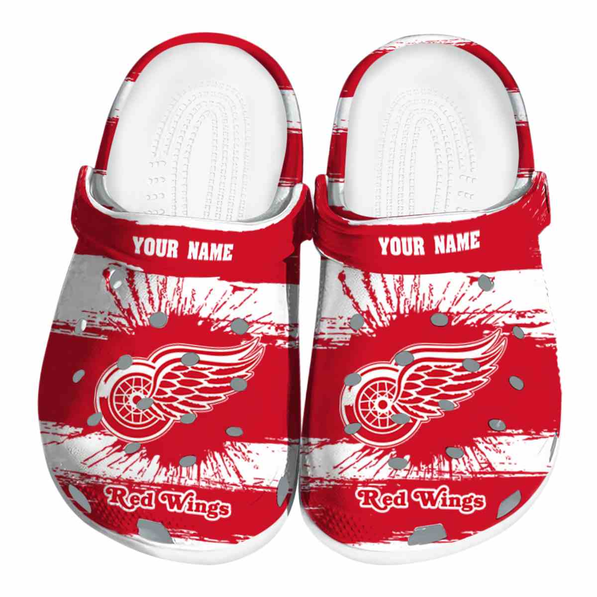 footwearmerch detroit red wings nhl sport crocs crocband clogs shoes comfortable for men women and kids 4ibxn
