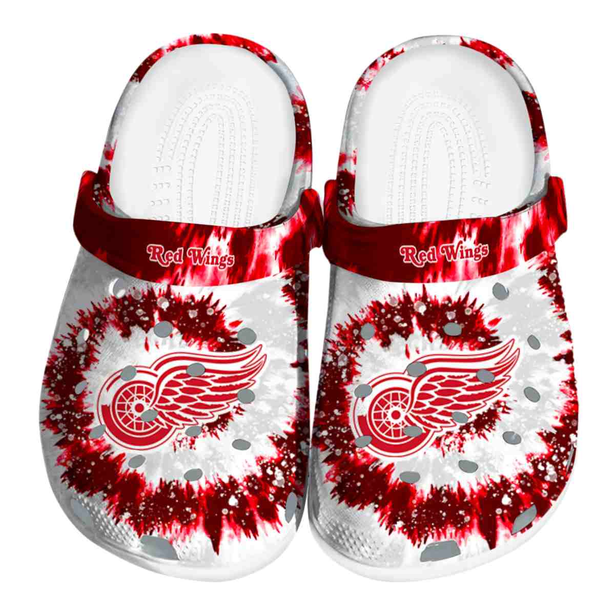 footwearmerch detroit red wings nhl sport crocs crocband clogs shoes comfortable for men women and kids c31cw