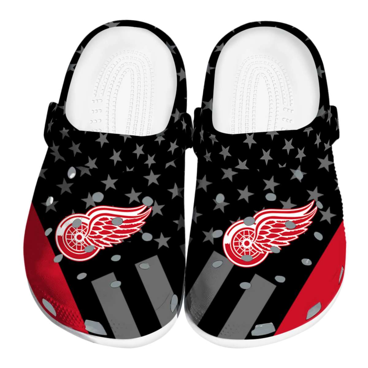 footwearmerch detroit red wings nhl sport crocs crocband clogs shoes comfortable for men women and kids ckgk0