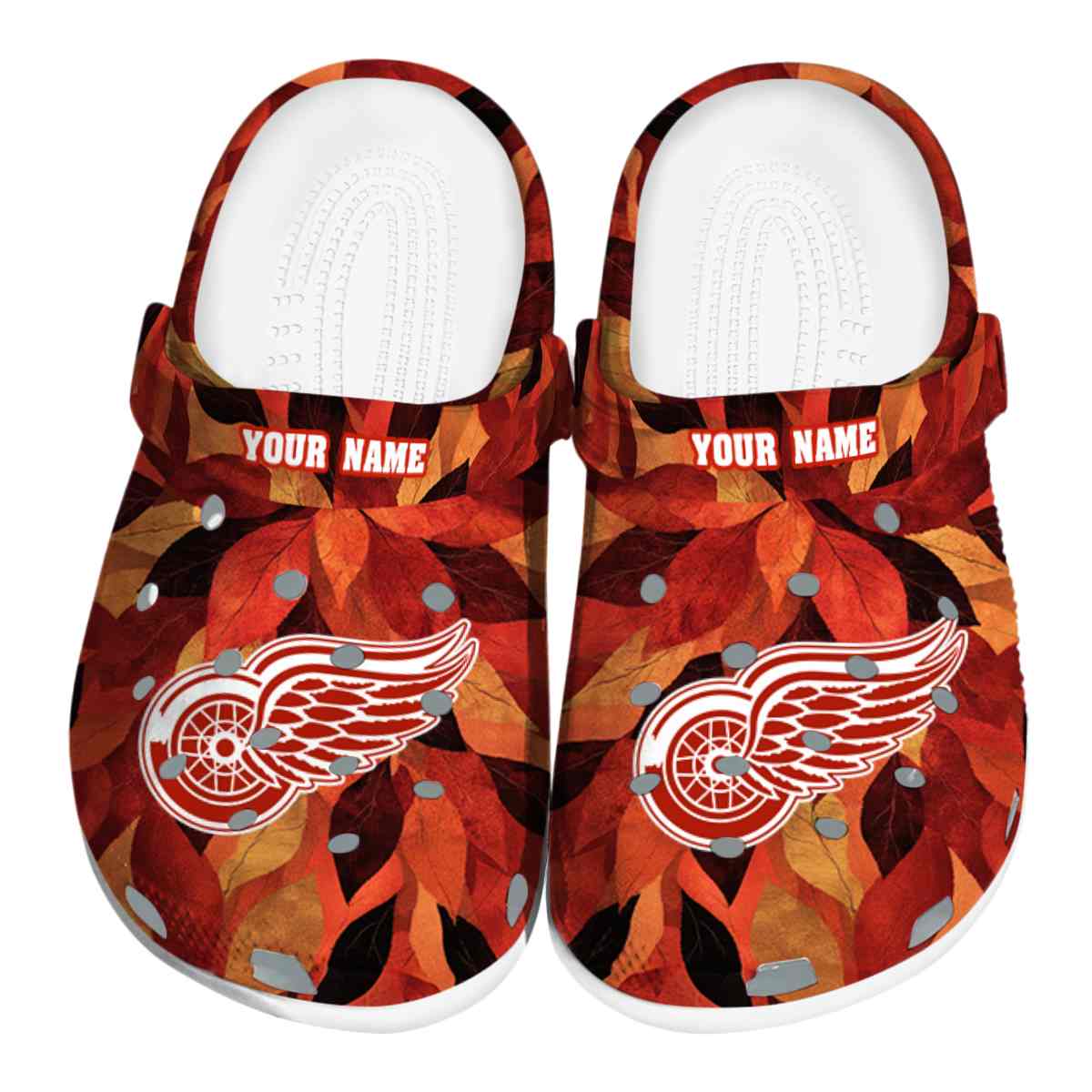 footwearmerch detroit red wings nhl sport crocs crocband clogs shoes comfortable for men women and kids mvtc3