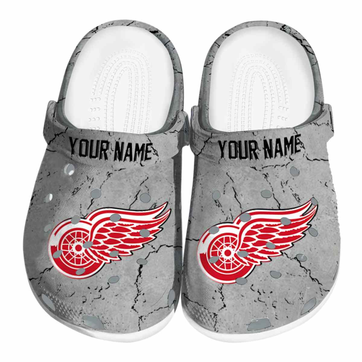 footwearmerch detroit red wings nhl sport crocs crocband clogs shoes comfortable for men women and kids ogqjf