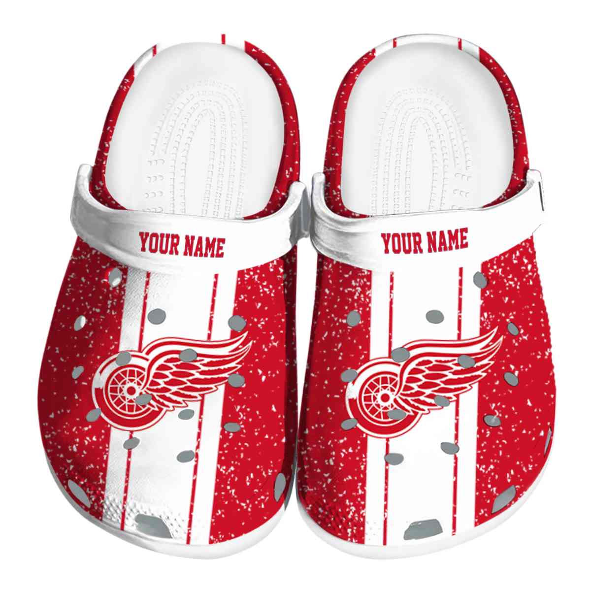 footwearmerch detroit red wings nhl sport crocs crocband clogs shoes comfortable for men women and kids uueqj