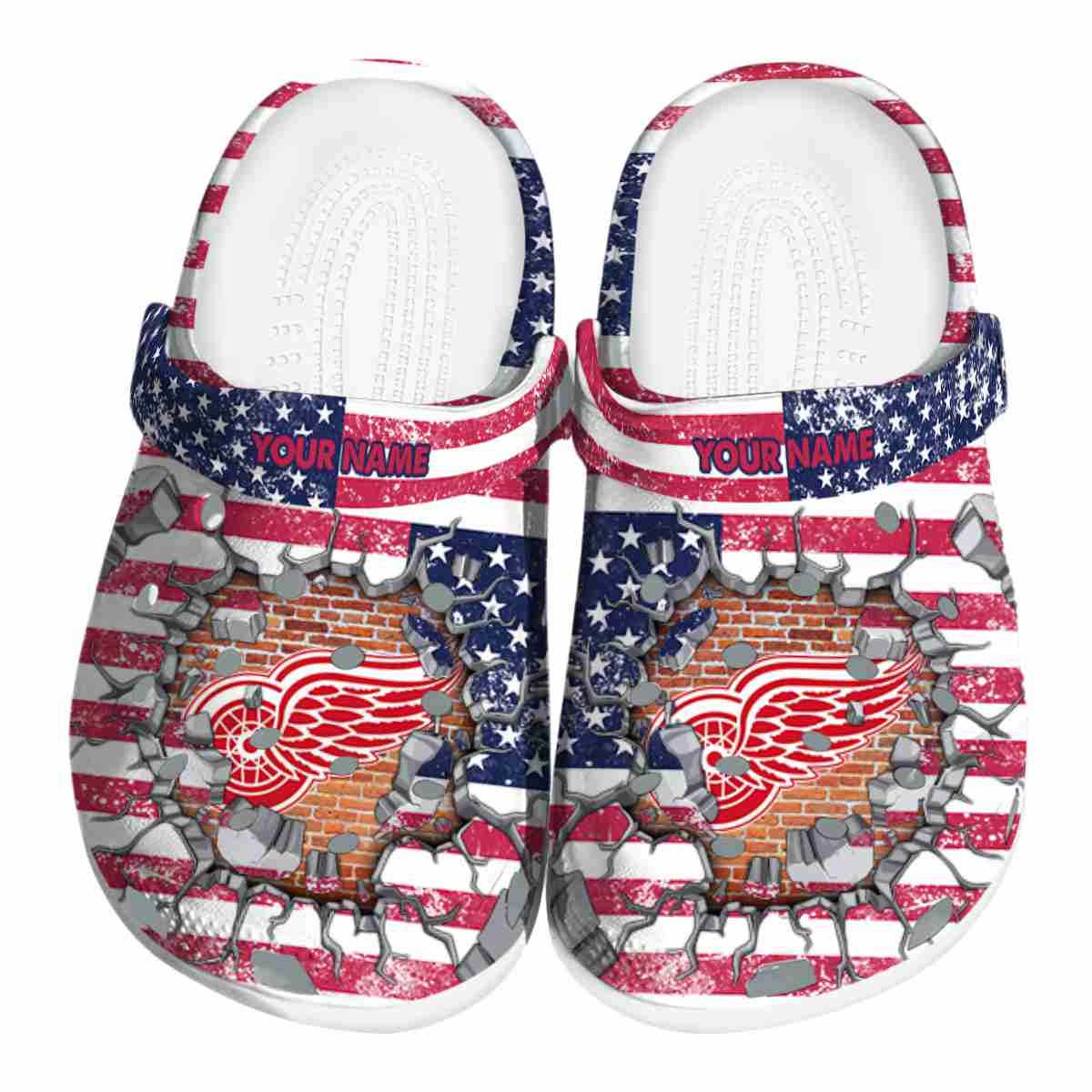 footwearmerch detroit red wings nhl sport crocs crocband clogs shoes comfortable for men women and kids xplaa