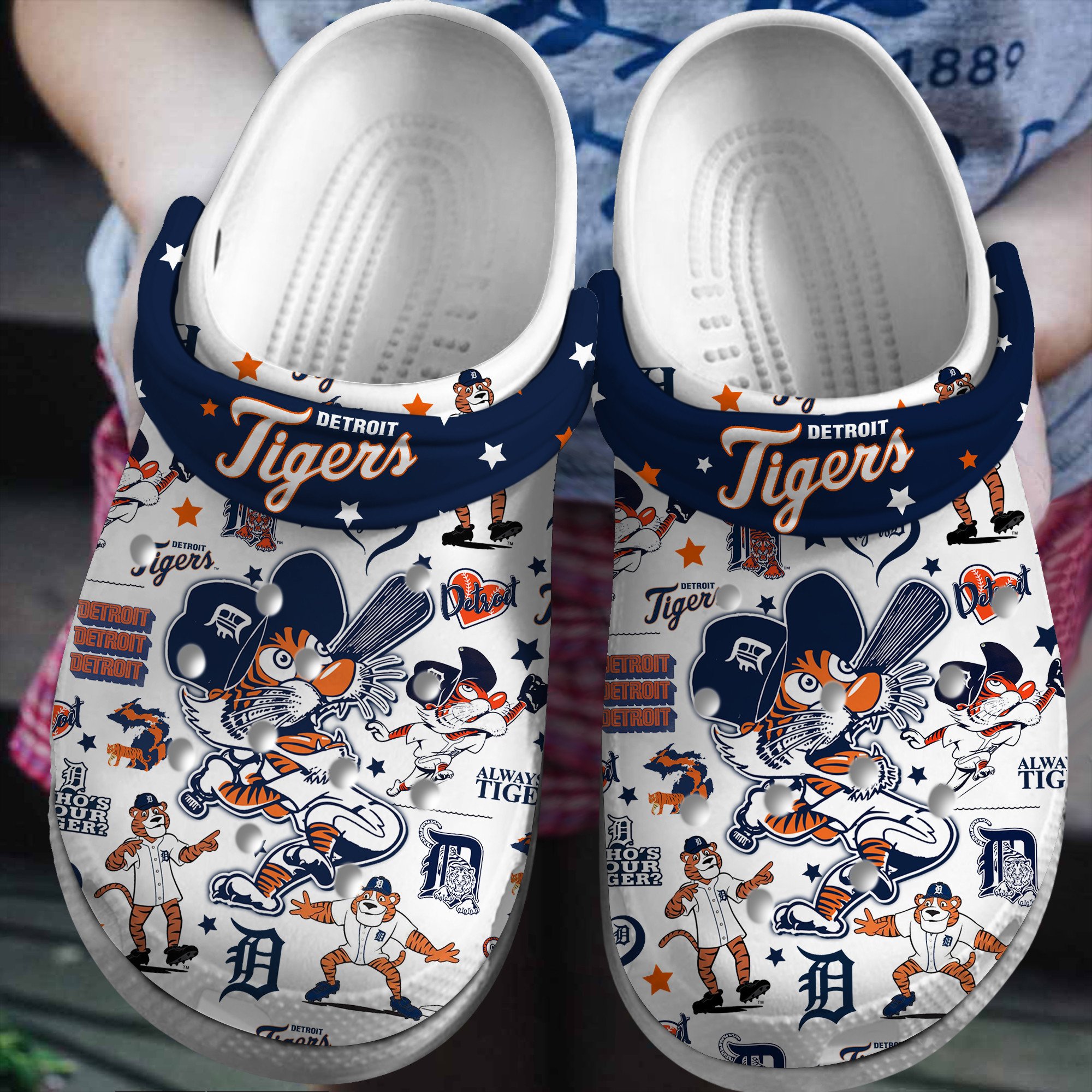 footwearmerch detroit tigers mlb sport crocs crocband clogs shoes comfortable for men women and kids es0kd