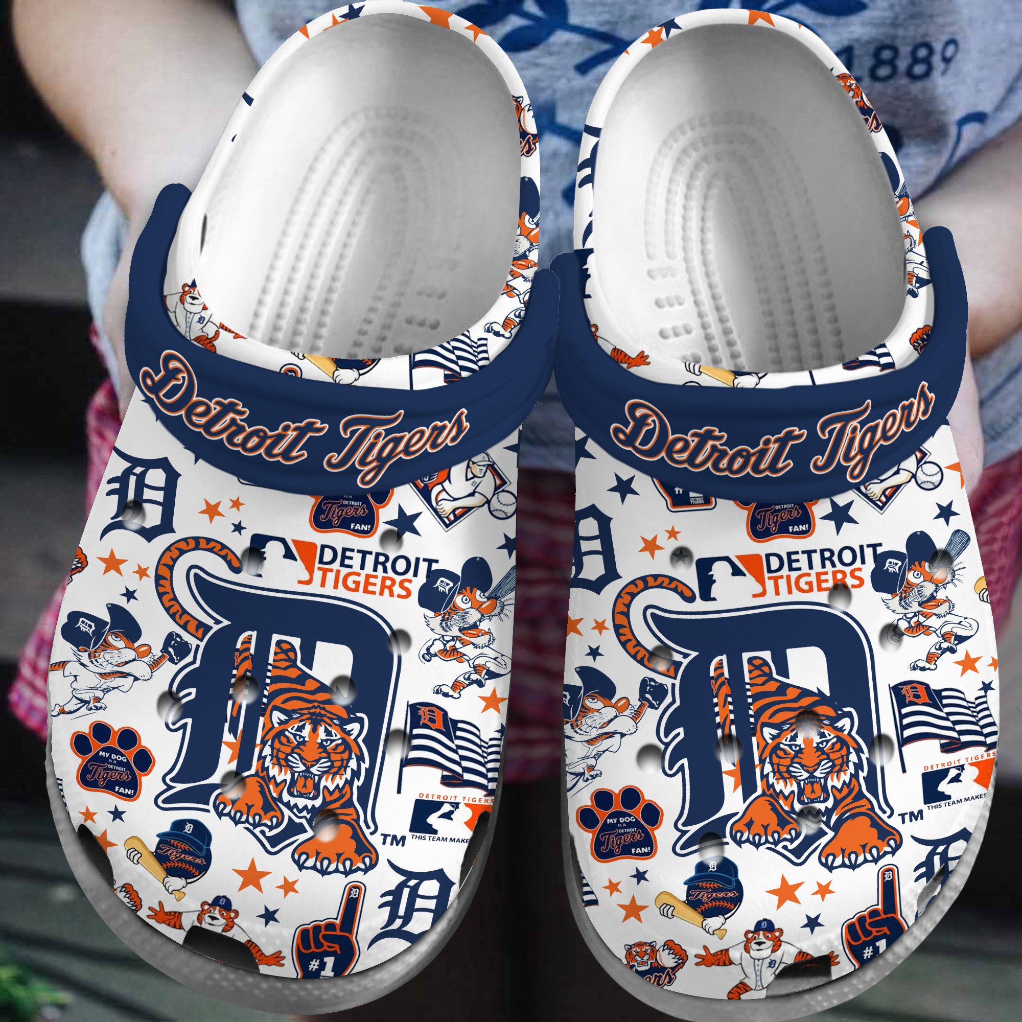 footwearmerch detroit tigers mlb sport crocs crocband clogs shoes comfortable for men women and kids sylpx