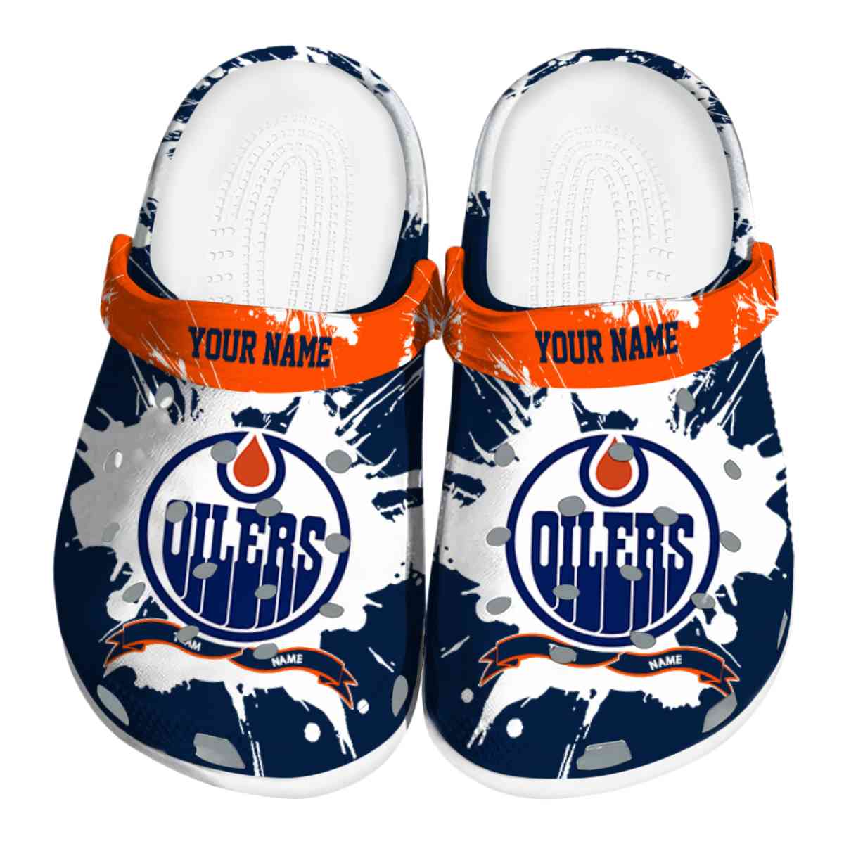 footwearmerch edmonton oilers nhl sport crocs crocband clogs shoes comfortable for men women and kids 2hlrw