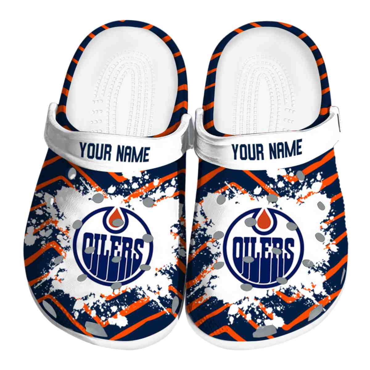 footwearmerch edmonton oilers nhl sport crocs crocband clogs shoes comfortable for men women and kids bueah