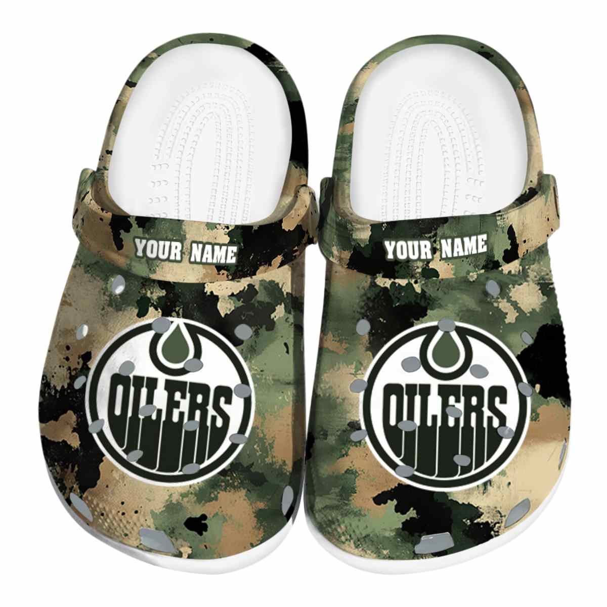 footwearmerch edmonton oilers nhl sport crocs crocband clogs shoes comfortable for men women and kids dcloq