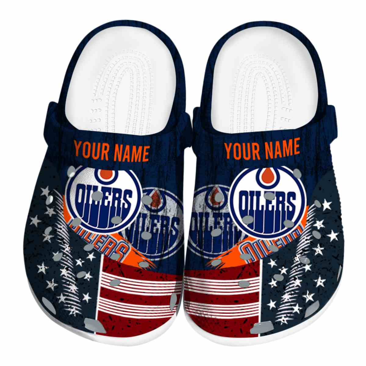 footwearmerch edmonton oilers nhl sport crocs crocband clogs shoes comfortable for men women and kids iaayj