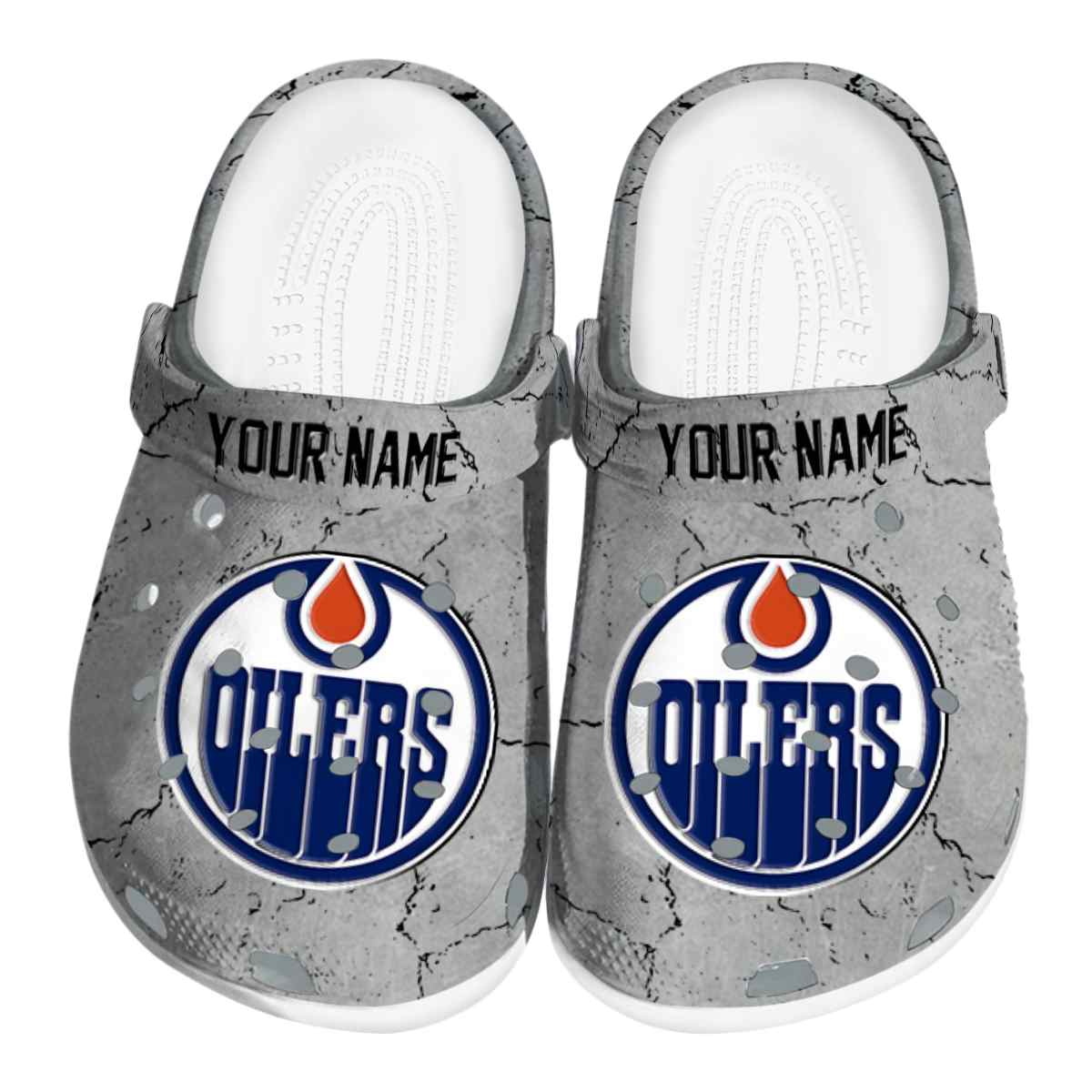 footwearmerch edmonton oilers nhl sport crocs crocband clogs shoes comfortable for men women and kids juihq